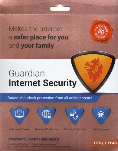 GUARDIAN INTERNET SECURITY
1 USER 1 YEAR